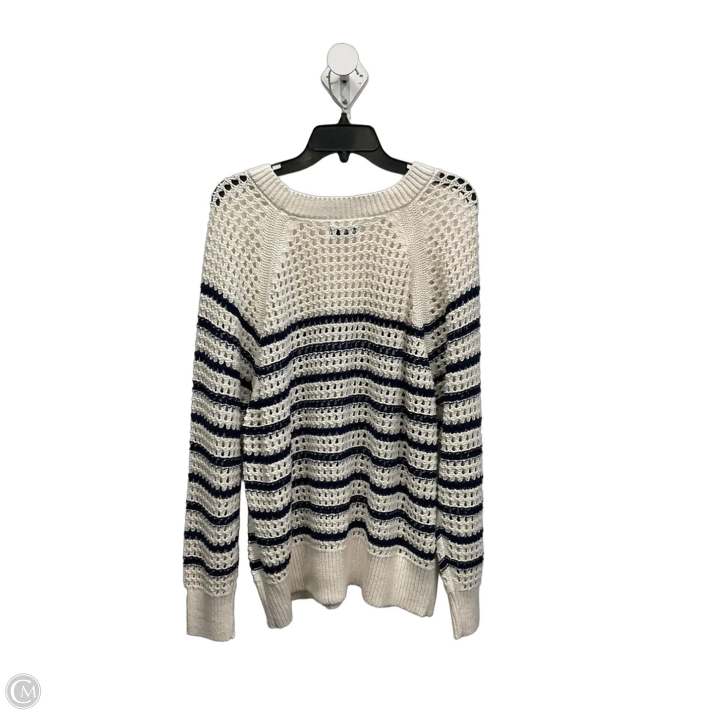 Sweater By Sonoma In Blue & White, Size: 1x