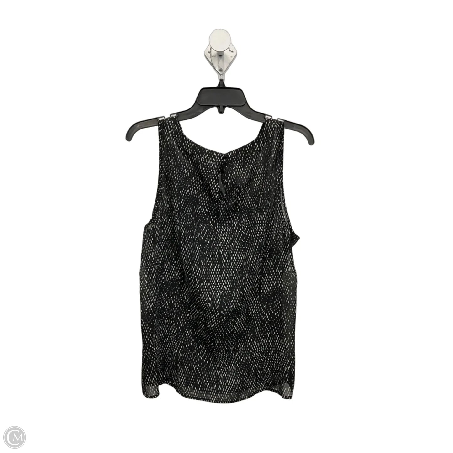 Top Sleeveless By Ann Taylor In Black & White, Size: Xxl