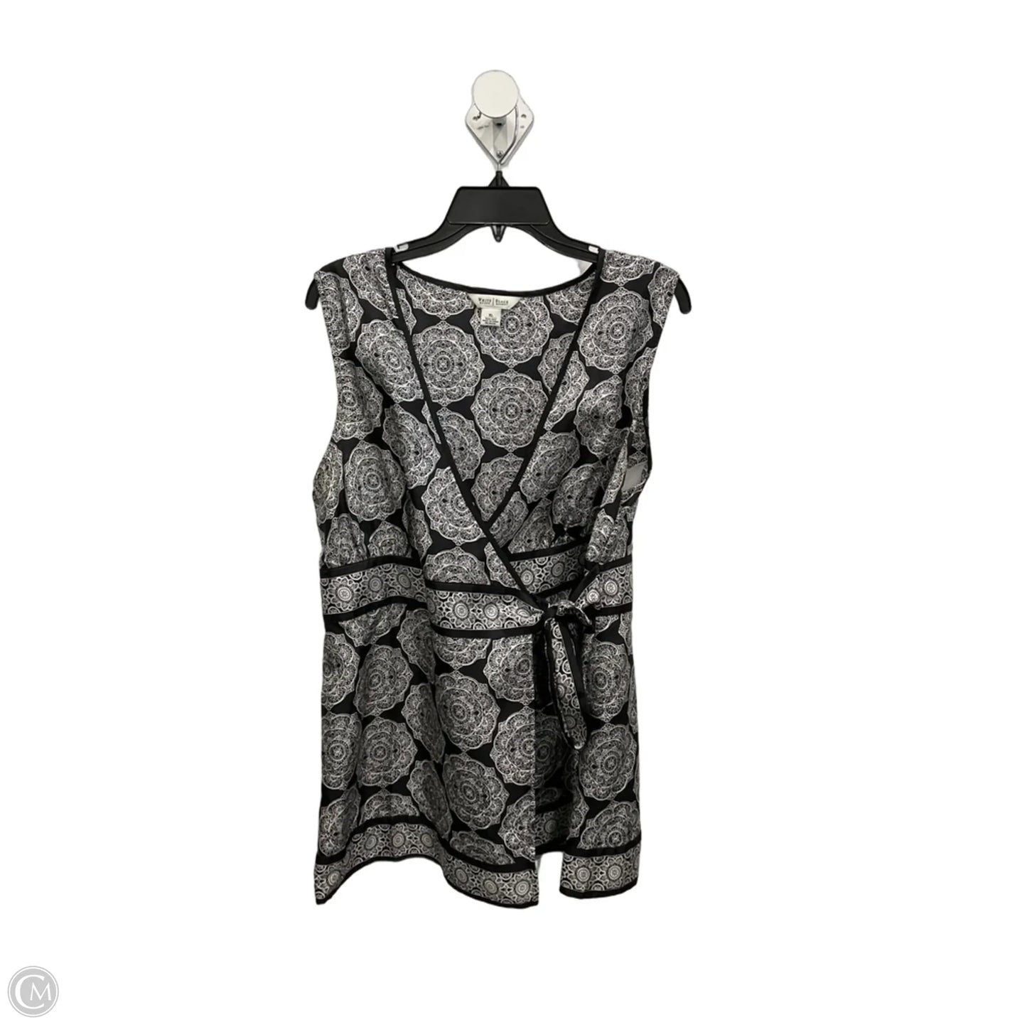 Top Sleeveless By White House Black Market In Black & White, Size: Xl