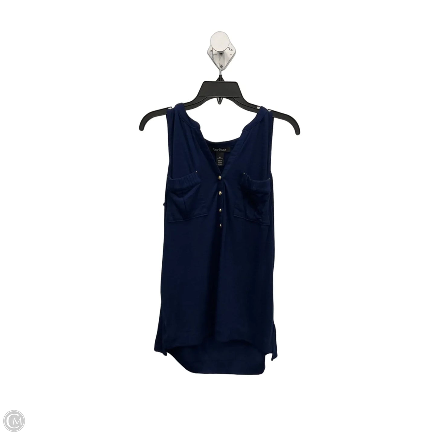 Top Sleeveless By White House Black Market In Navy, Size: M