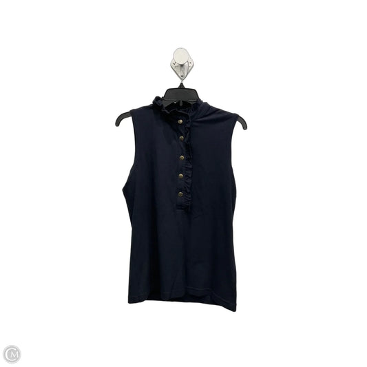 Top Sleeveless Designer By Tory Burch In Navy, Size: L