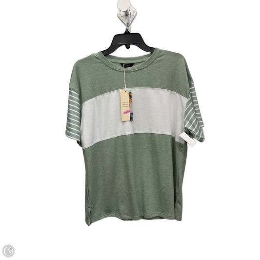 Top Short Sleeve By Timeson In Blue, Size: L