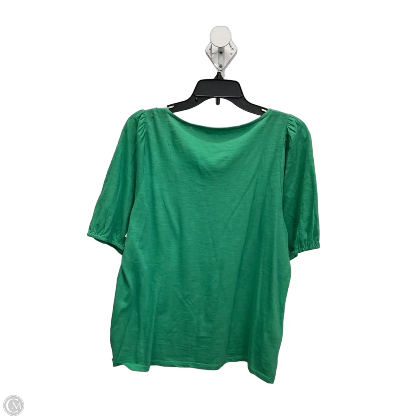 Top Short Sleeve By Loft In Green