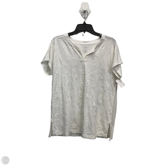 Top Short Sleeve By Pure Jill In White, Size: S