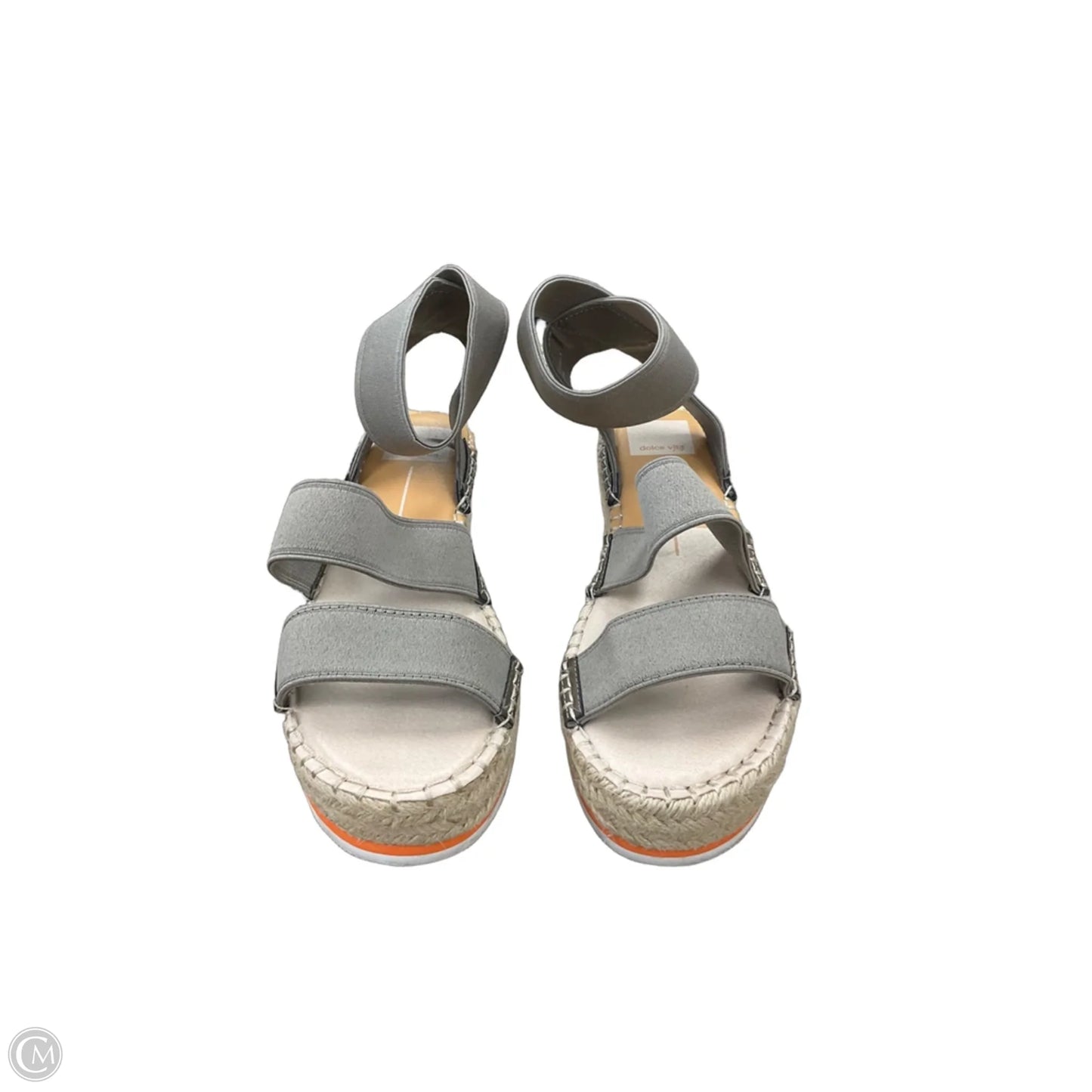 Sandals Heels Wedge By Dolce Vita In Grey, Size: 7