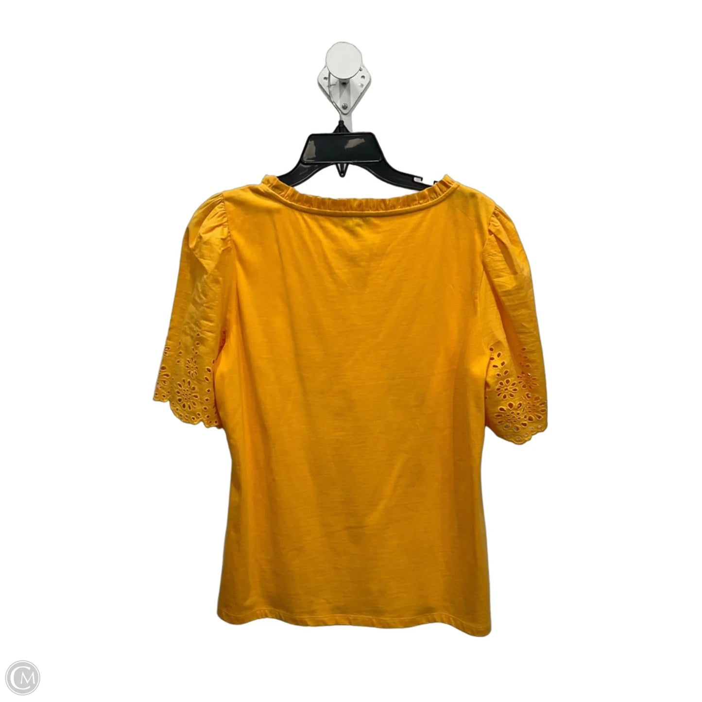 Top Short Sleeve By Talbots In Orange, Size: L