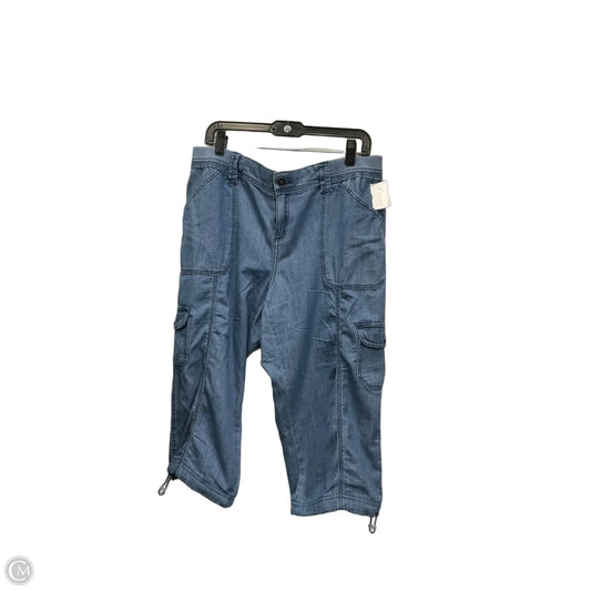 Capris By Style And Company In Blue Denim, Size: 14p