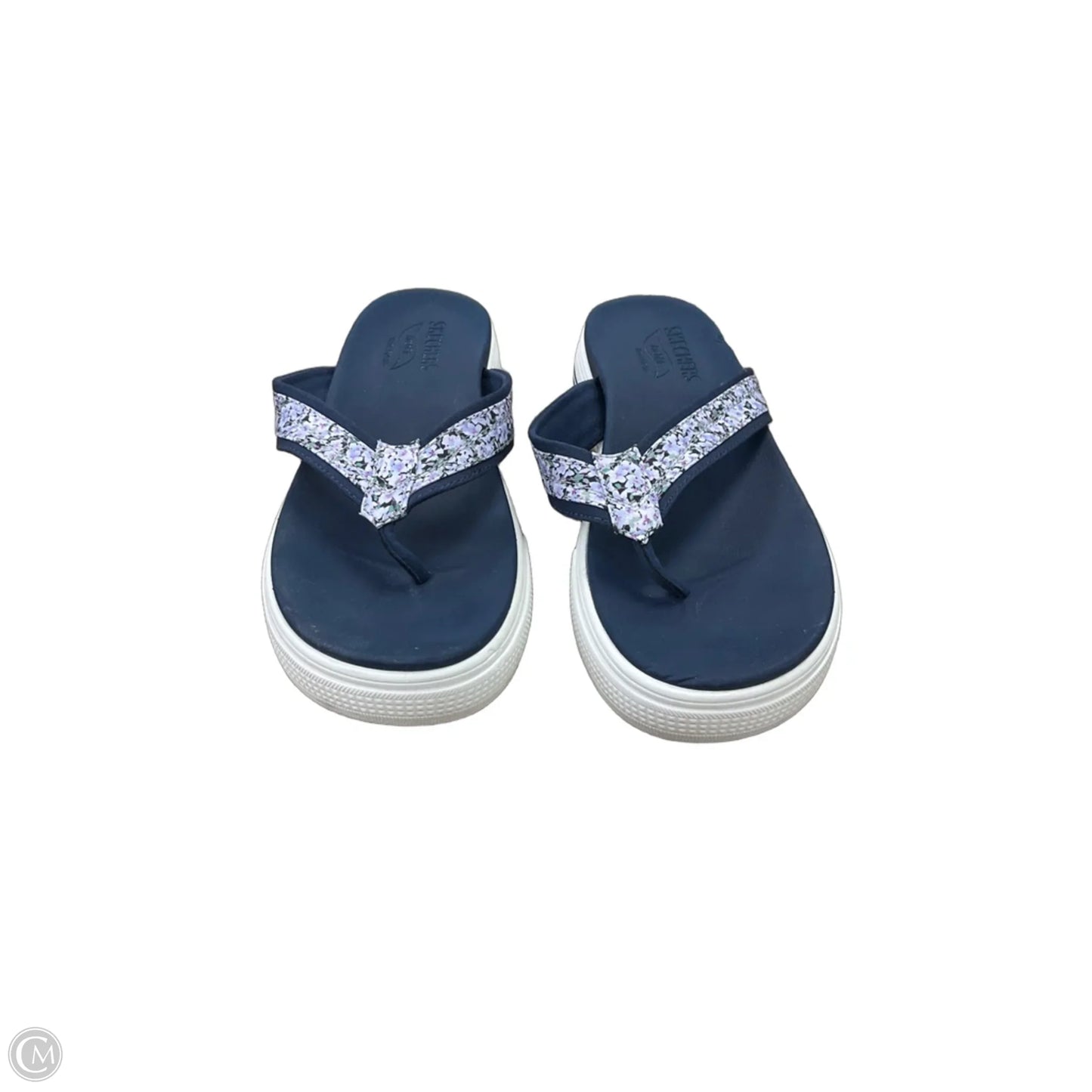 Sandals Flip Flops By Skechers In Blue, Size: 9