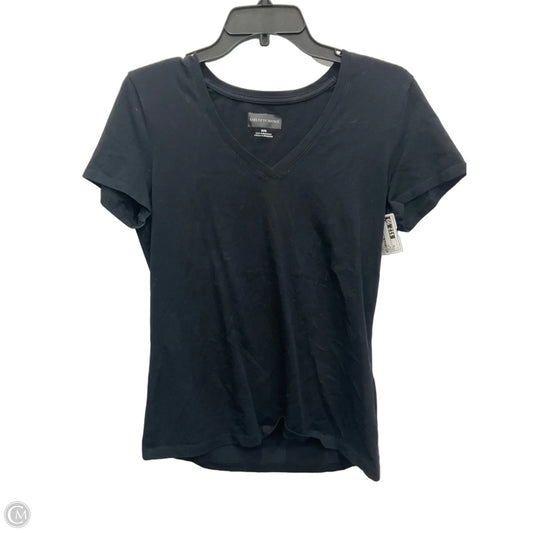 Top Short Sleeve By Saks Fifth Avenue In Black, Size: M