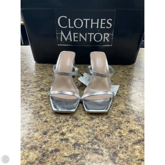 Shoes Heels Platform By The Drop In Silver, Size: 7