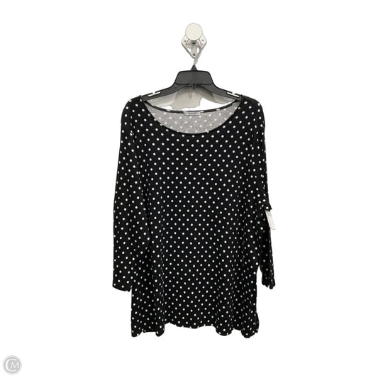 Top 3/4 Sleeve By Avon In Polkadot Pattern, Size: 3x