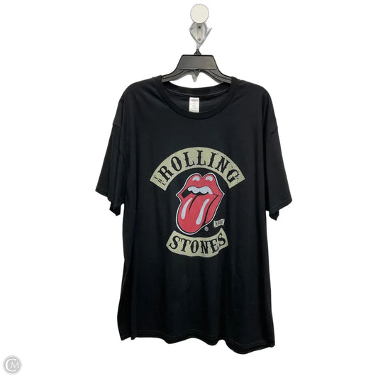 Top Short Sleeve By Clothes Mentor In Black, Size: 3x