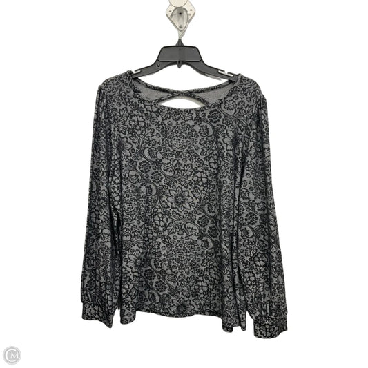 Top Long Sleeve By Loft In Grey, Size: Xl