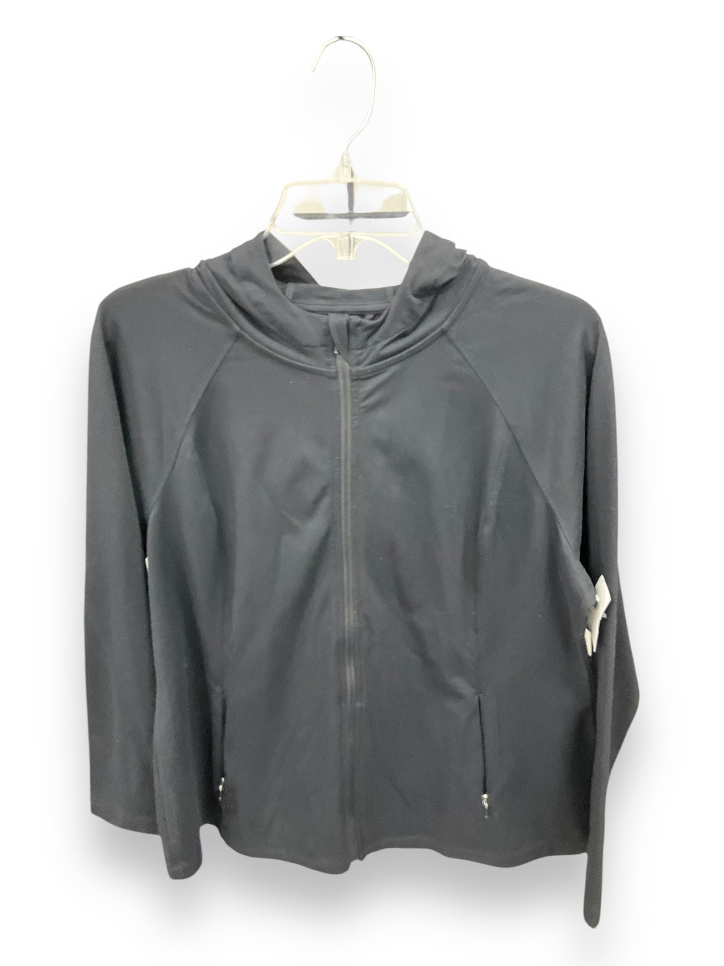 Athletic Jacket By J. Jill In Black, Size: L