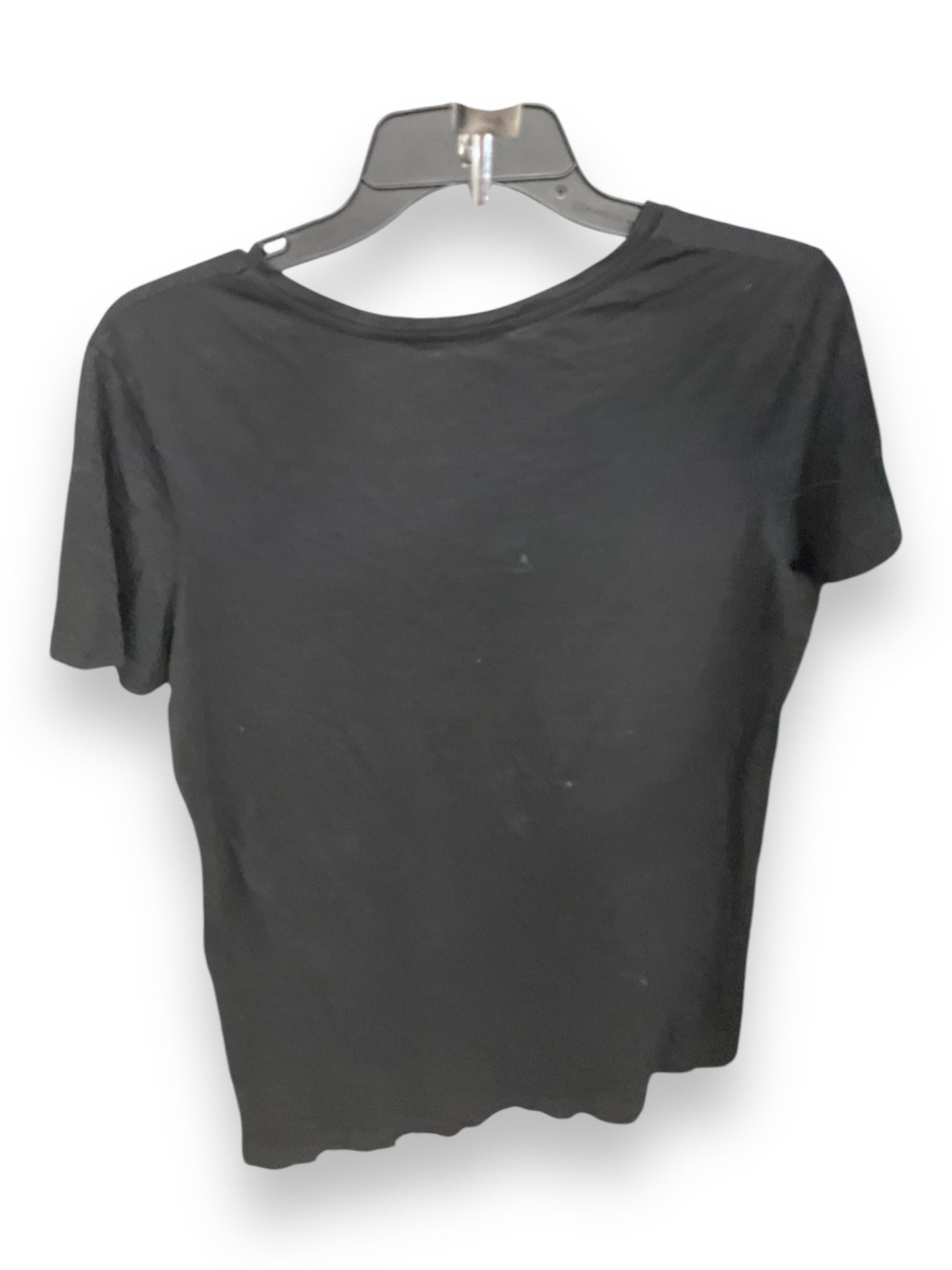 Top Short Sleeve Basic By Zara In Black, Size: S