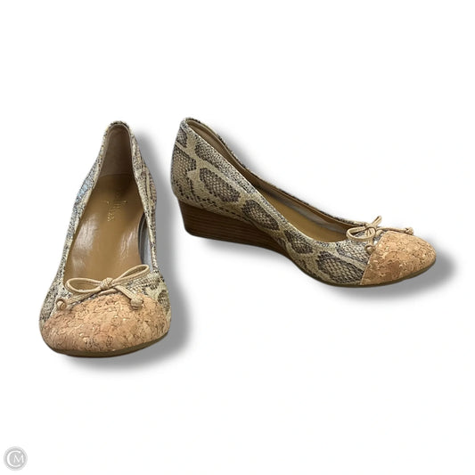Shoes Heels Wedge By Cole-haan In Snakeskin Print, Size: 7.5