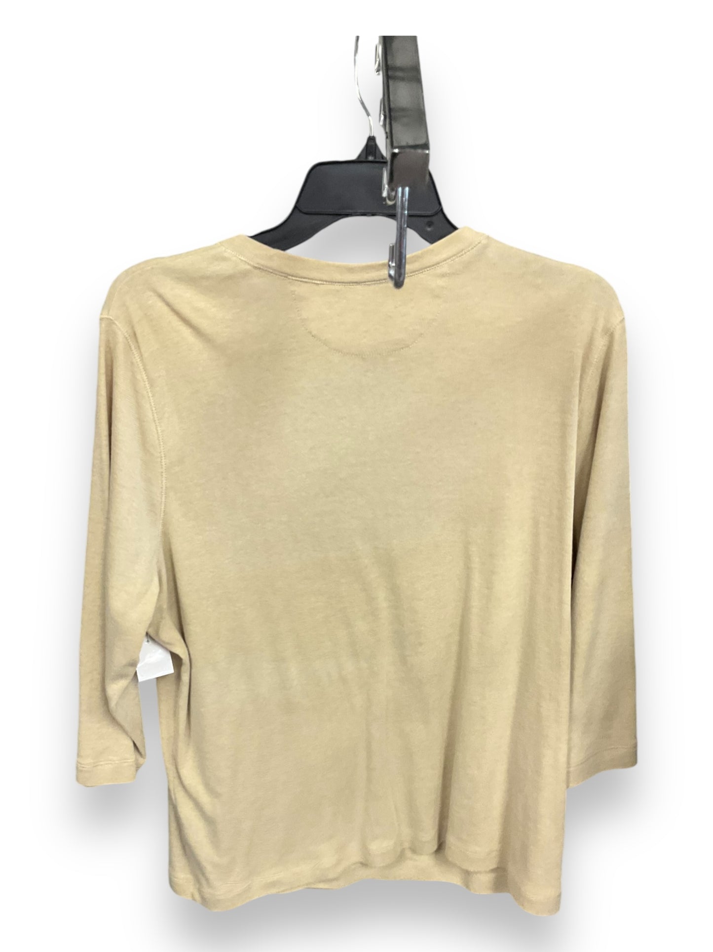 Blouse Long Sleeve By Lauren Jeans Co In Black Gold, Size: S