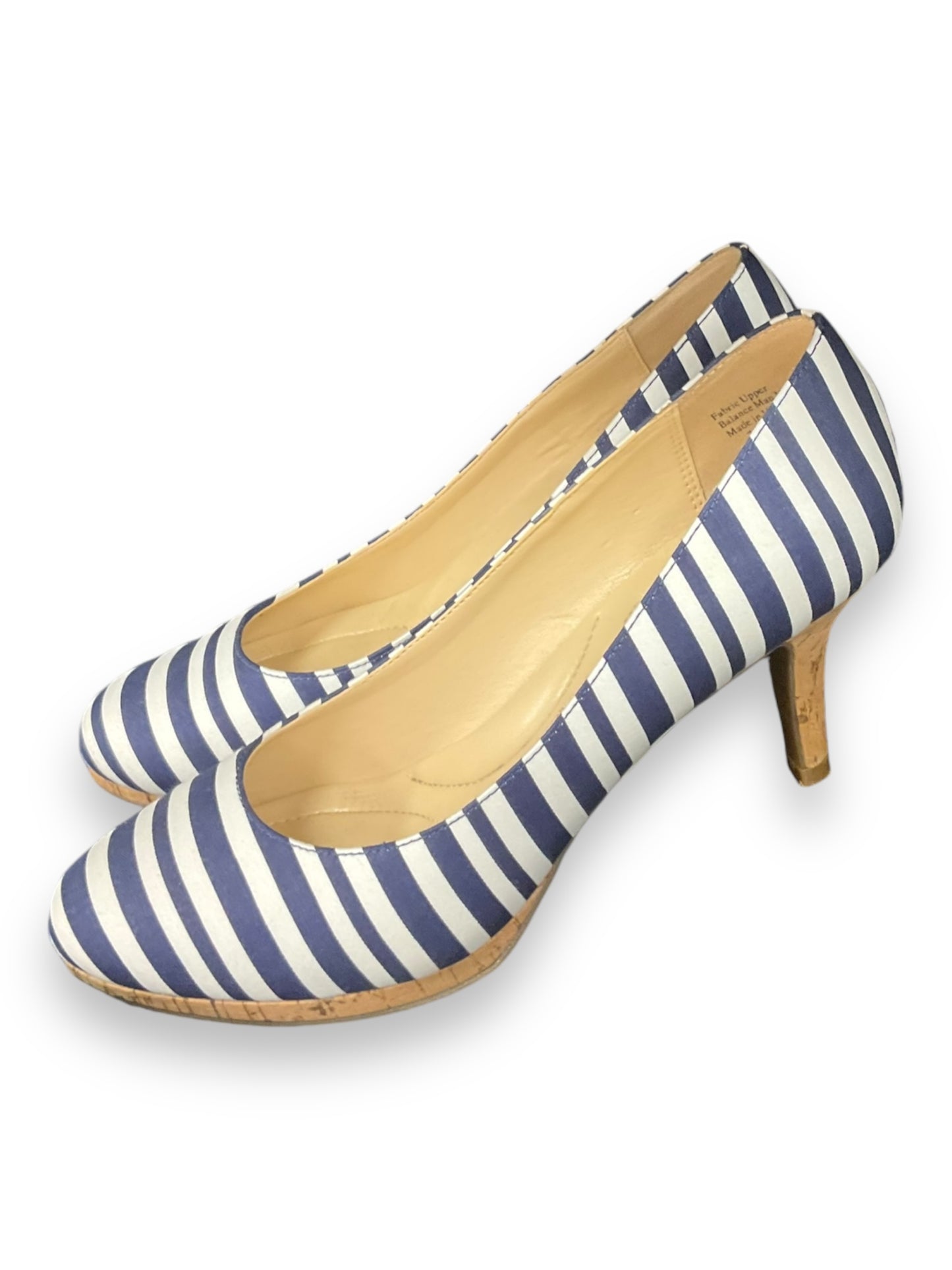 Shoes Heels Kitten By Kelly And Katie In Blue & White, Size: 7.5