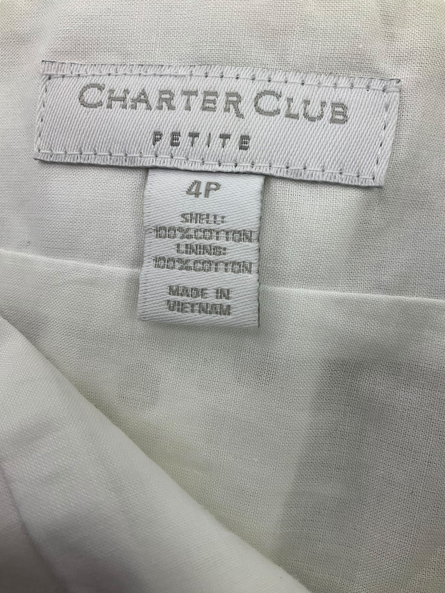 White Skirt Midi Charter Club, Size 4