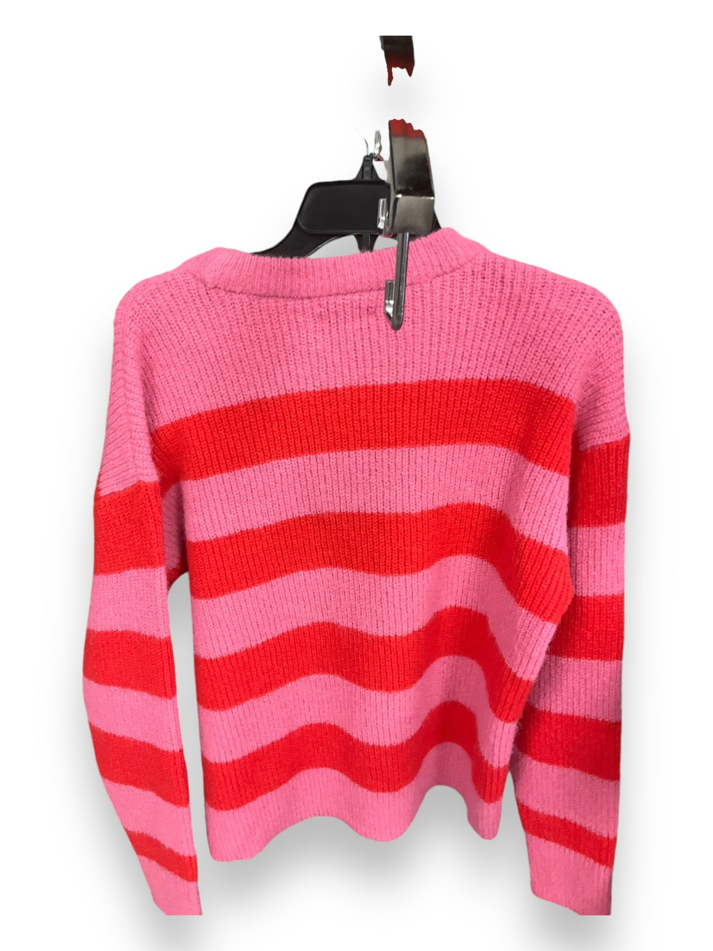 Sweater By Clothes Mentor In Pink & Red, Size: M