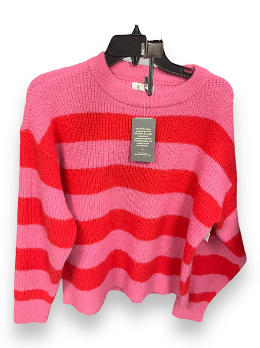 Sweater By Clothes Mentor In Pink & Red, Size: M