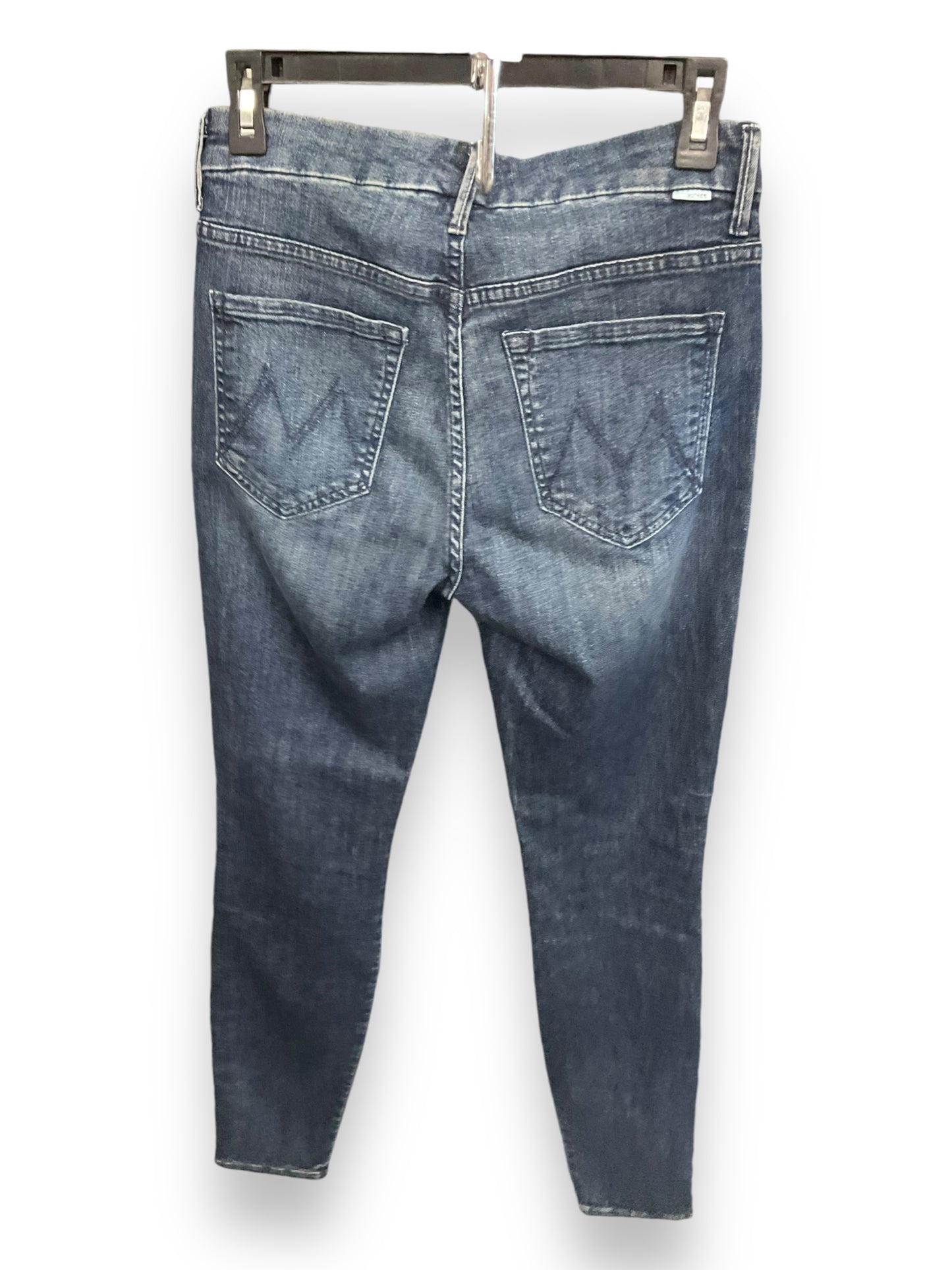 Jeans Skinny By Mother Jeans In Blue Denim, Size: 4