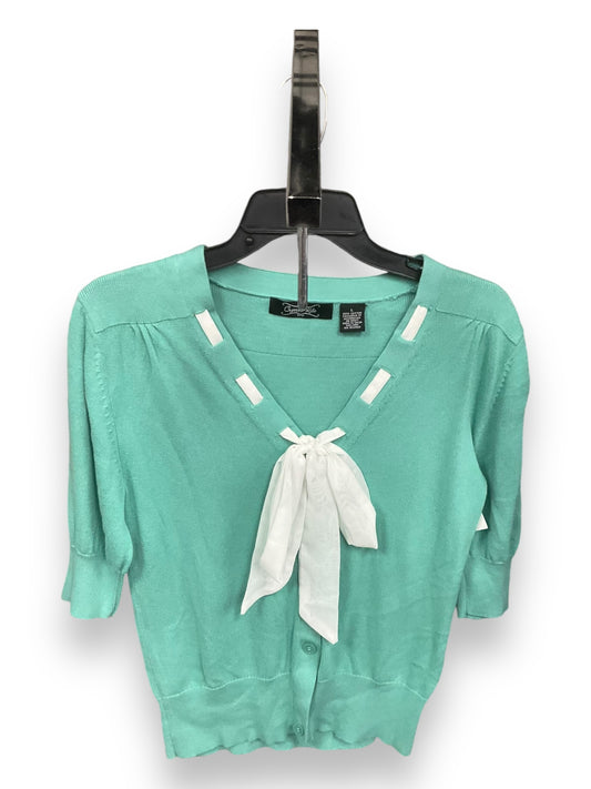 Sweater Short Sleeve By Clothes Mentor In Green, Size: L