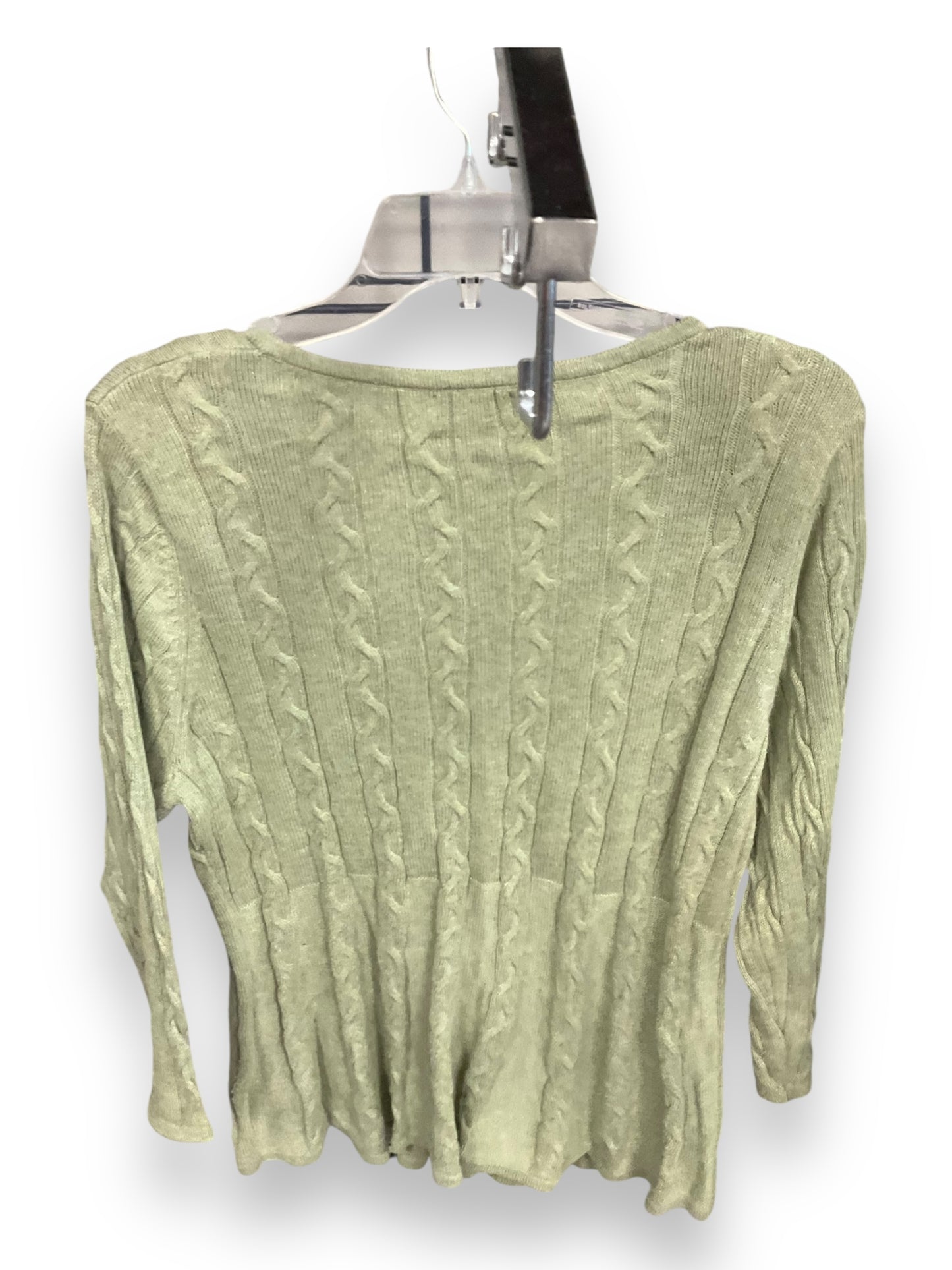 Cardigan By Croft And Barrow In Green, Size: L