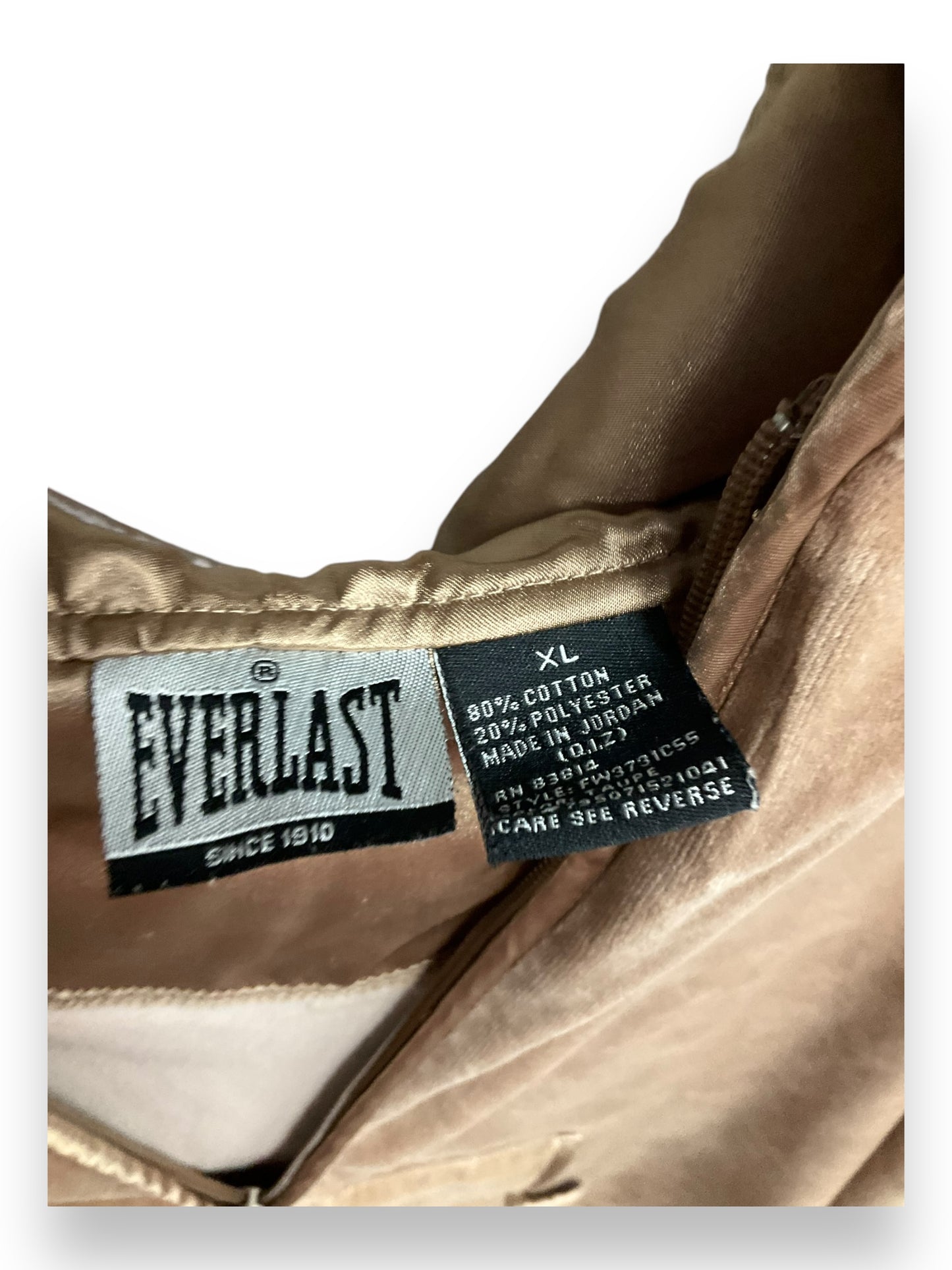 Top Long Sleeve Basic By Everlast In Beige, Size: Xl