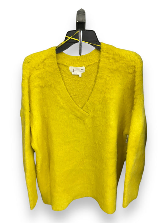 Sweater By Anthropologie In Yellow, Size: L