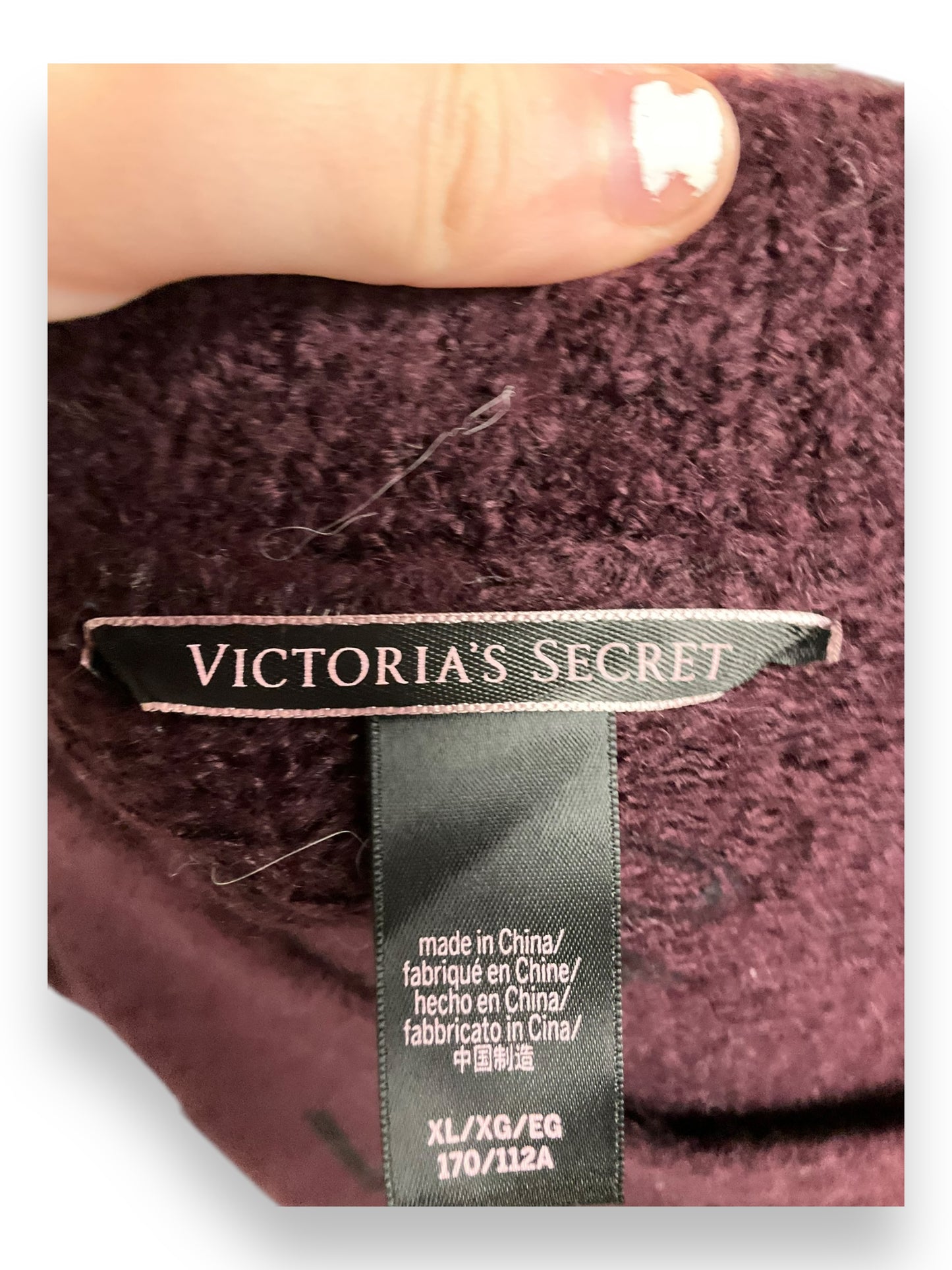 Sweater By Victorias Secret In Purple, Size: Xl