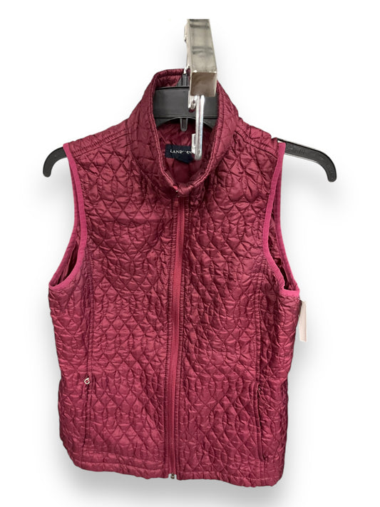 Vest Puffer & Quilted By Lands End In Red, Size: S