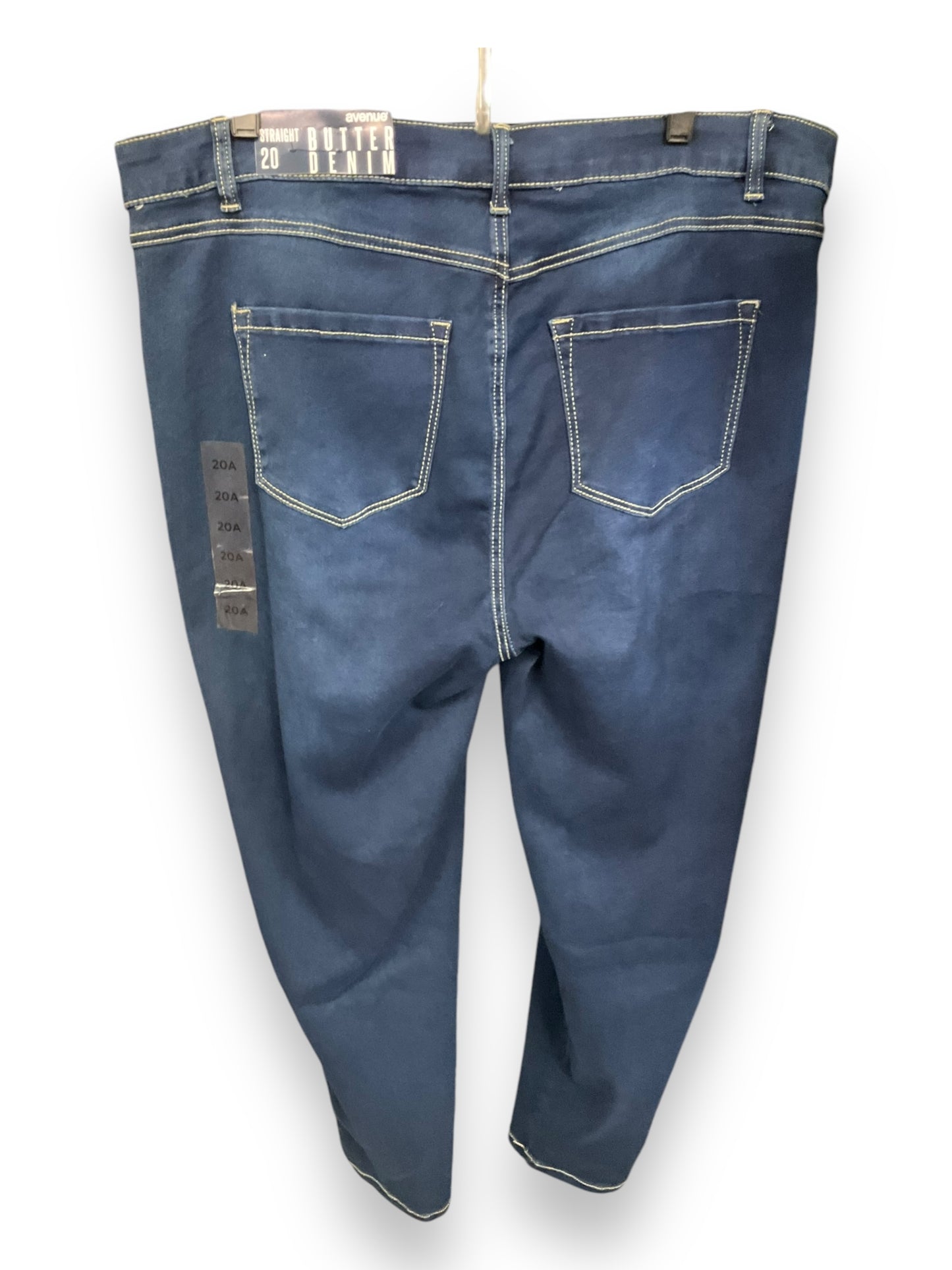 Jeans Skinny By Avenue In Blue Denim, Size: 20