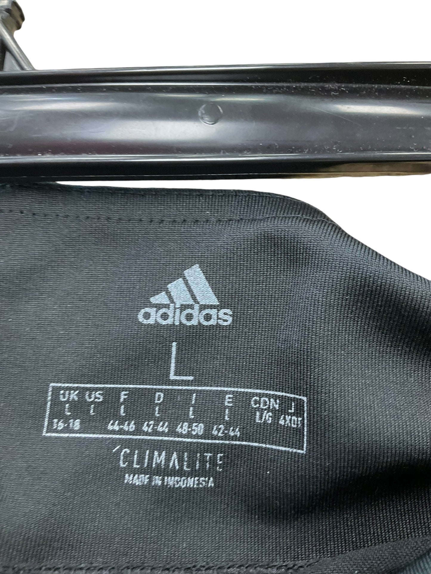 Athletic Leggings By Adidas In Black, Size: L