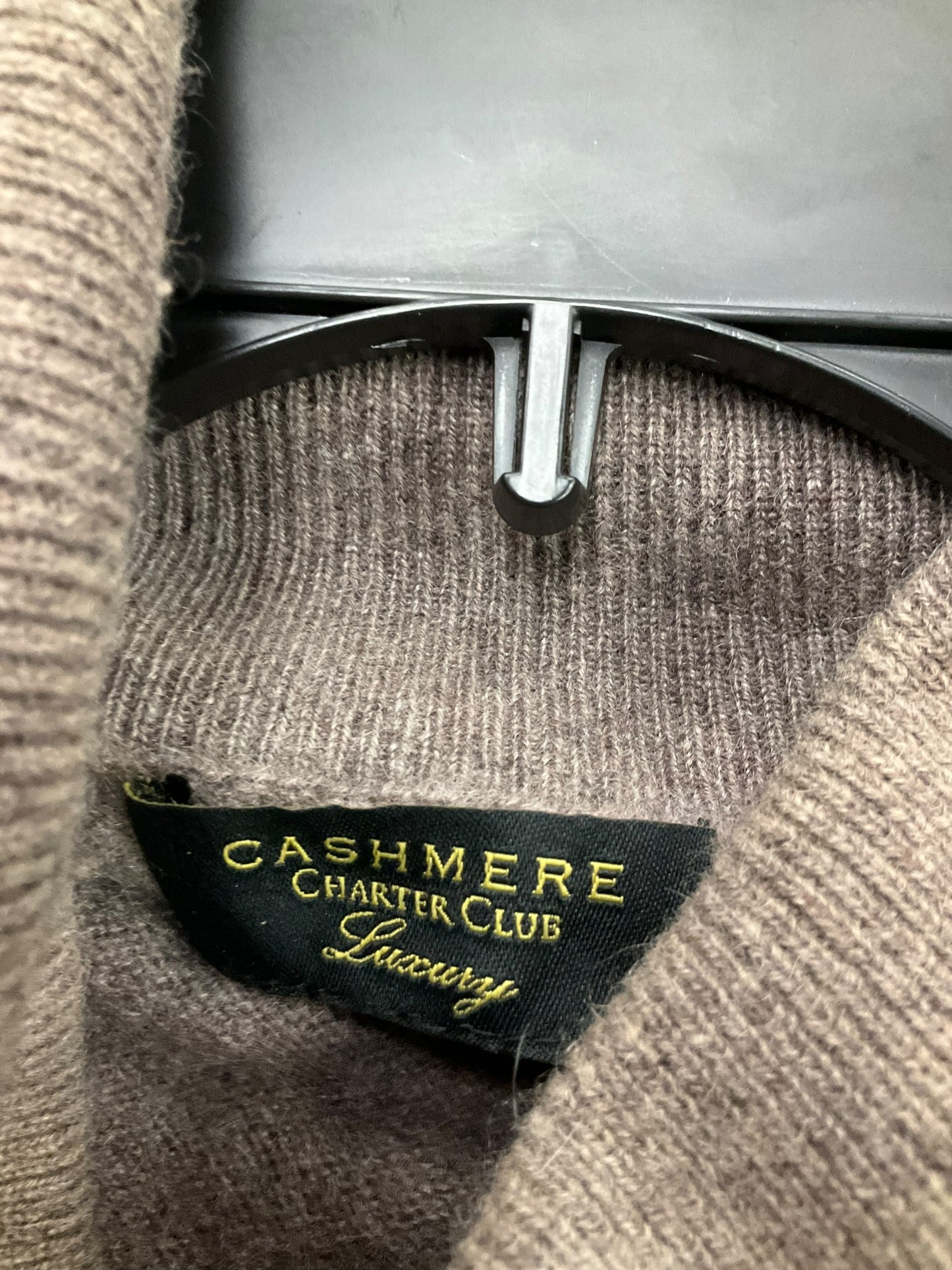 Sweater Cashmere By Charter Club In Brown, Size: Xl