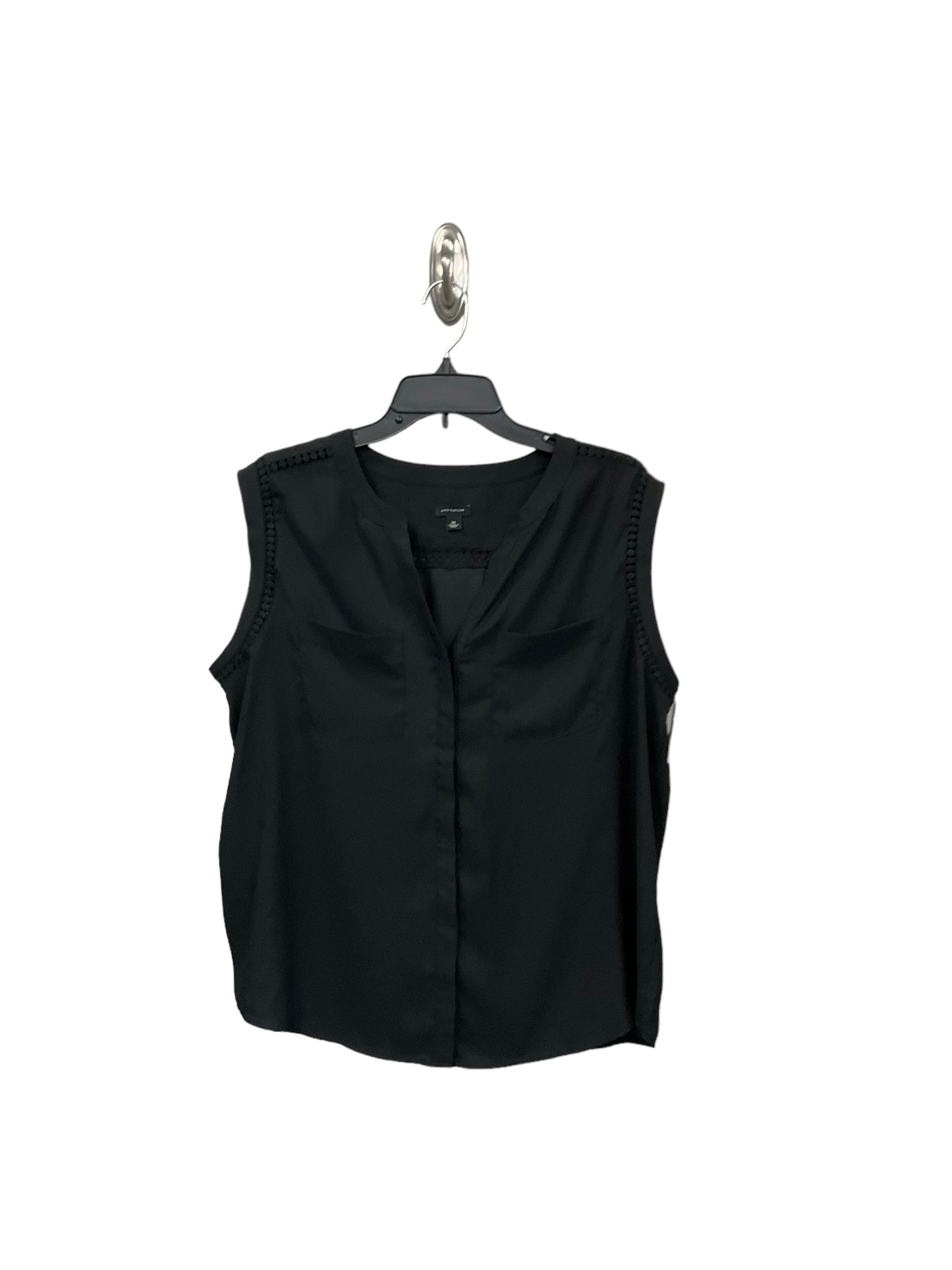 Top Sleeveless By Ann Taylor In Black, Size: Xl