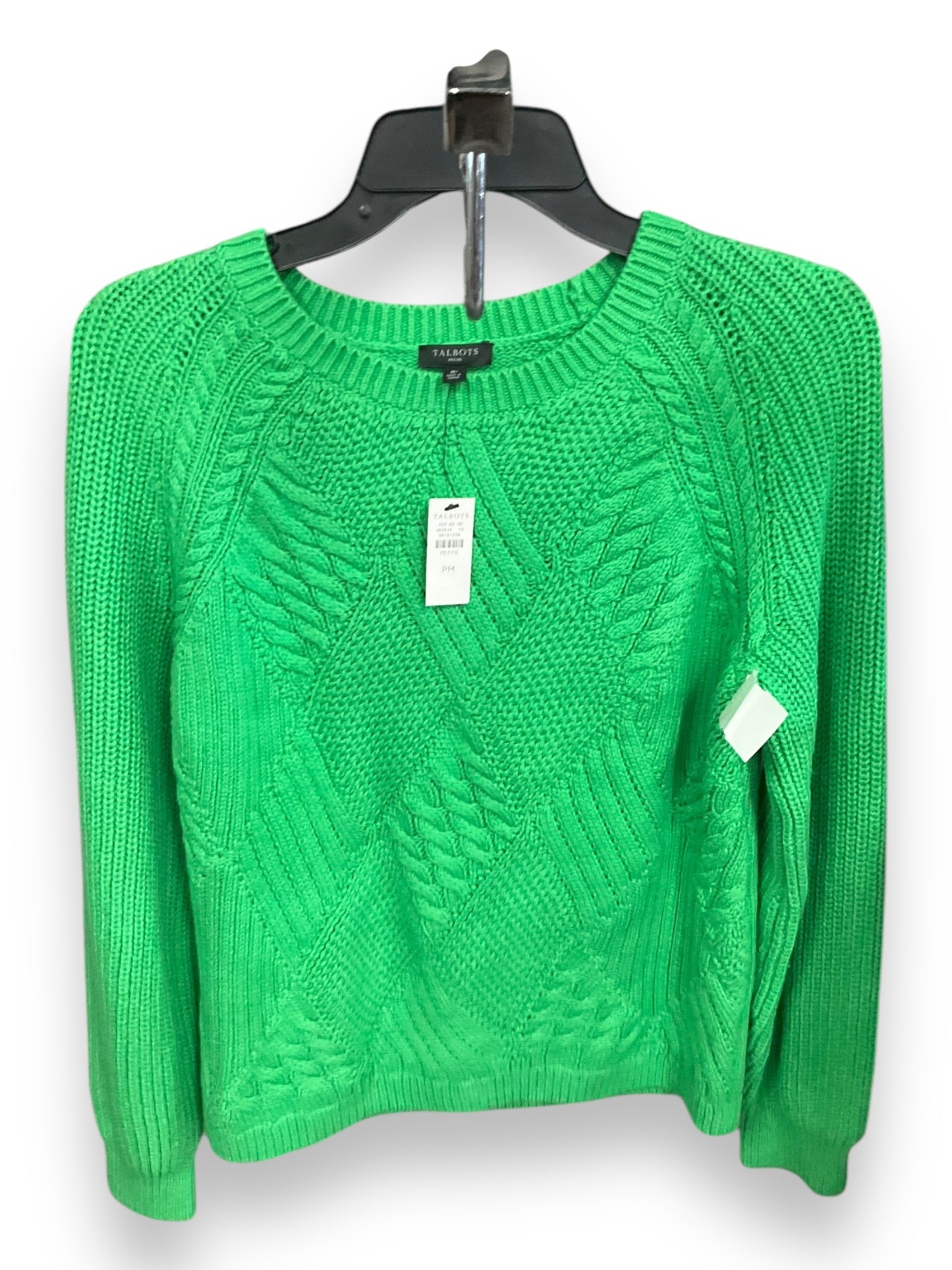 Sweater By Talbots In Green, Size: Mp