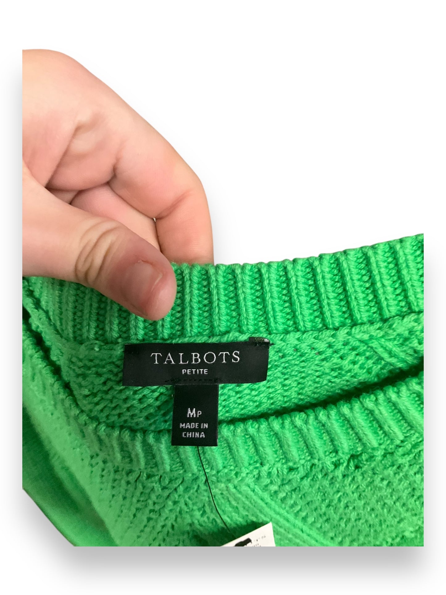 Sweater By Talbots In Green, Size: Mp