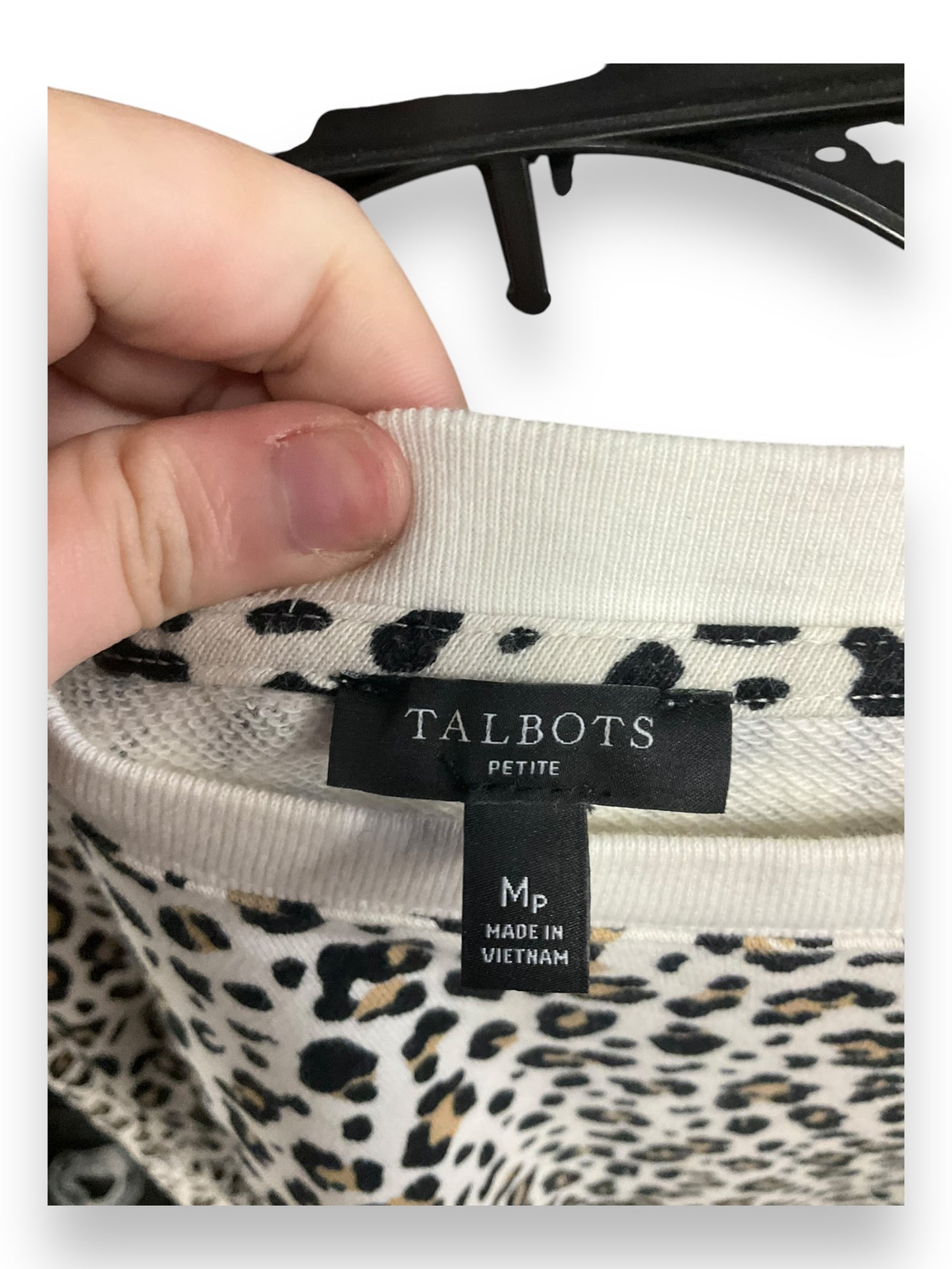 Sweater By Talbots In Leopard Print, Size: Mp