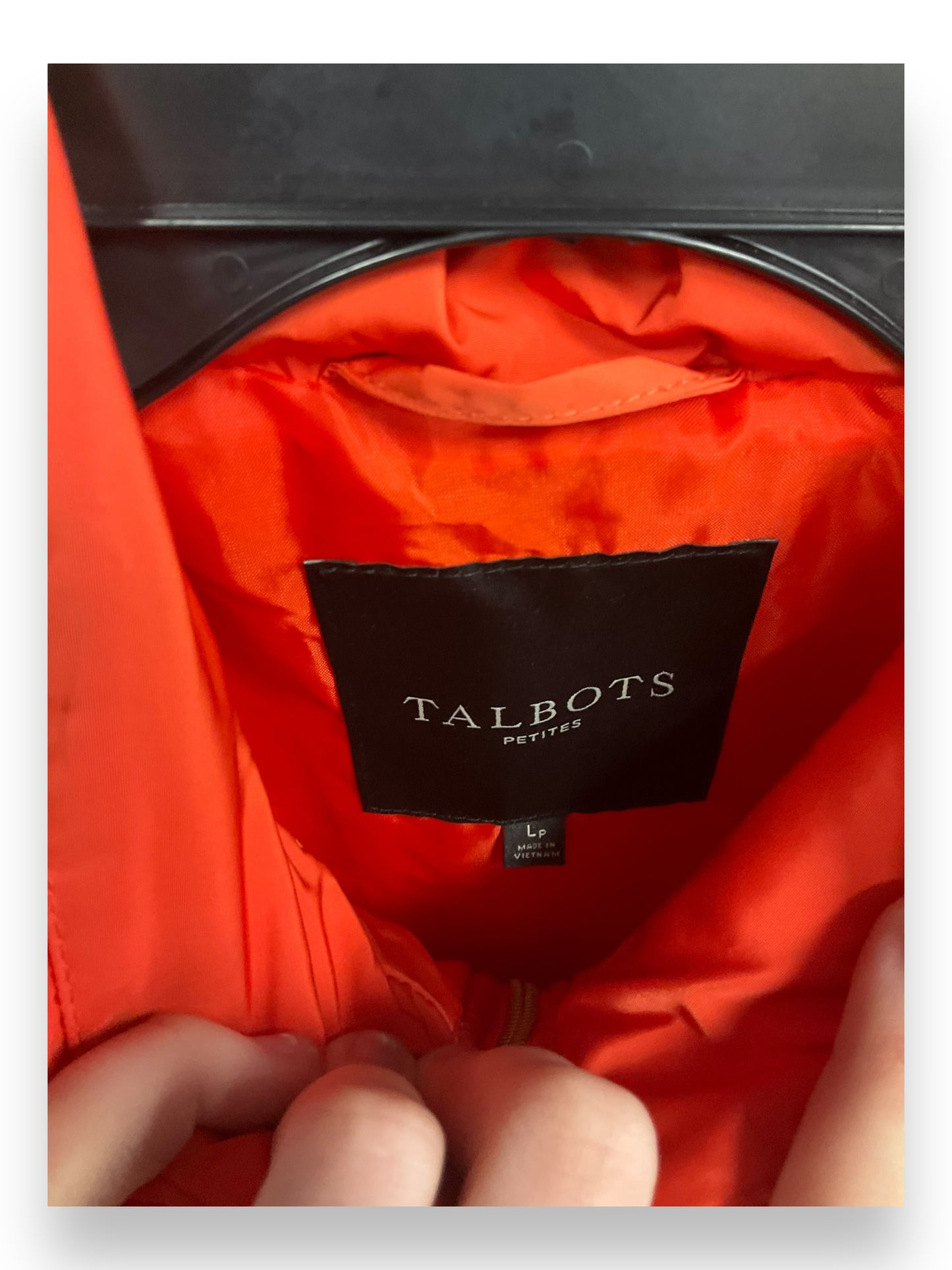 Vest Puffer & Quilted By Talbots In Orange, Size: Lp