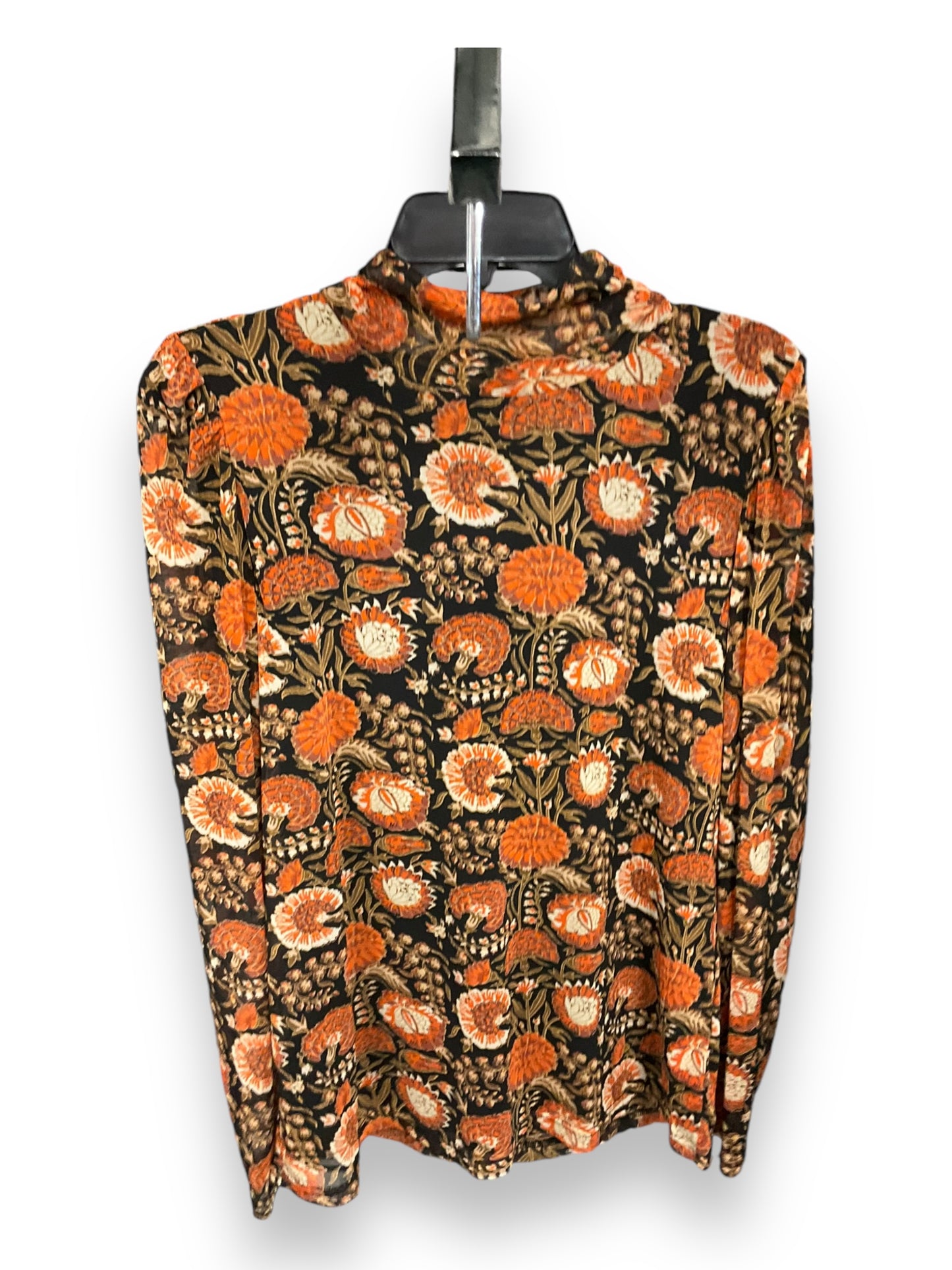 Top Long Sleeve By Jane And Delancey In Floral Print, Size: L