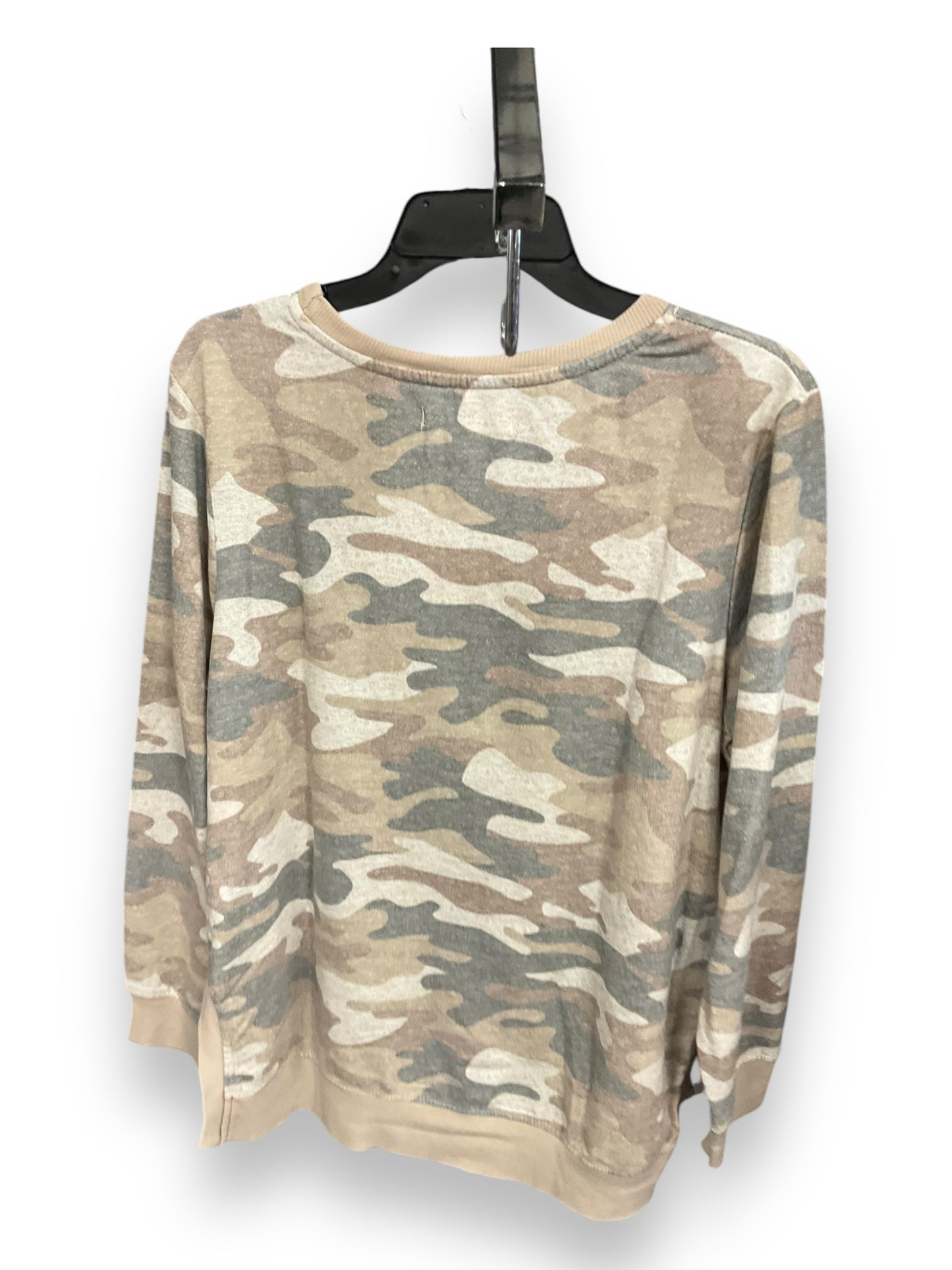 Top Long Sleeve By Wallflower In Camouflage Print, Size: L