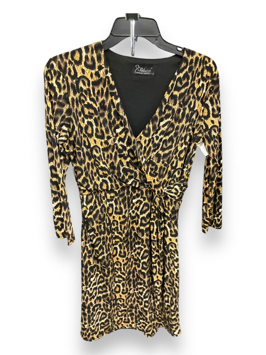 Dress Casual Midi By Clothes Mentor In Leopard Print, Size: S