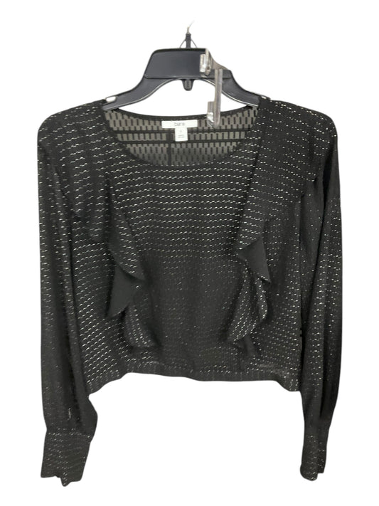 Top Long Sleeve By Bar Iii In Black, Size: L