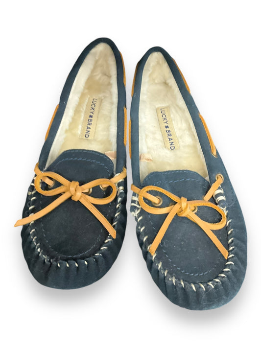 Shoes Flats By Lucky Brand In Navy, Size: 7