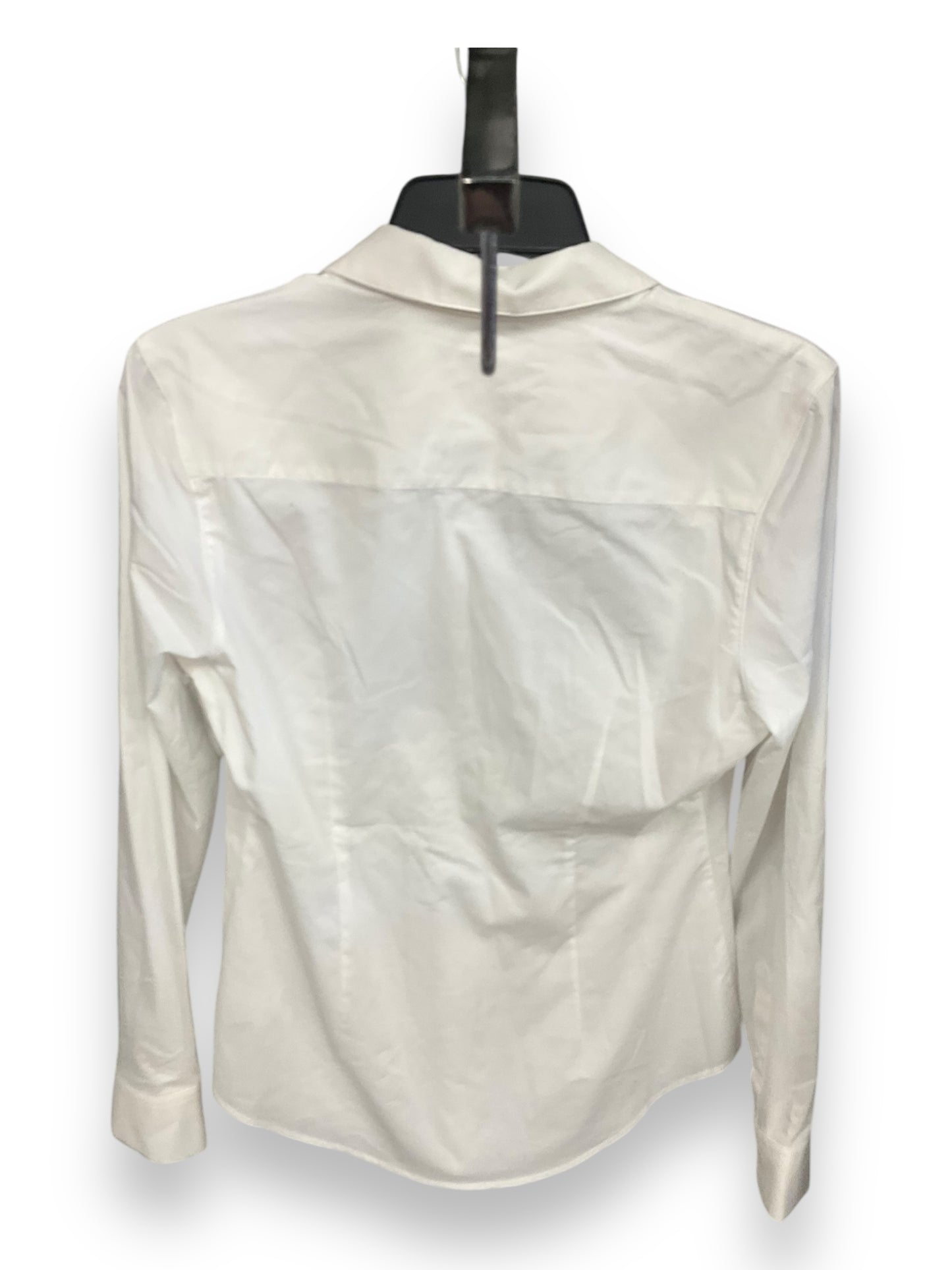 Blouse Long Sleeve By Express In White, Size: M