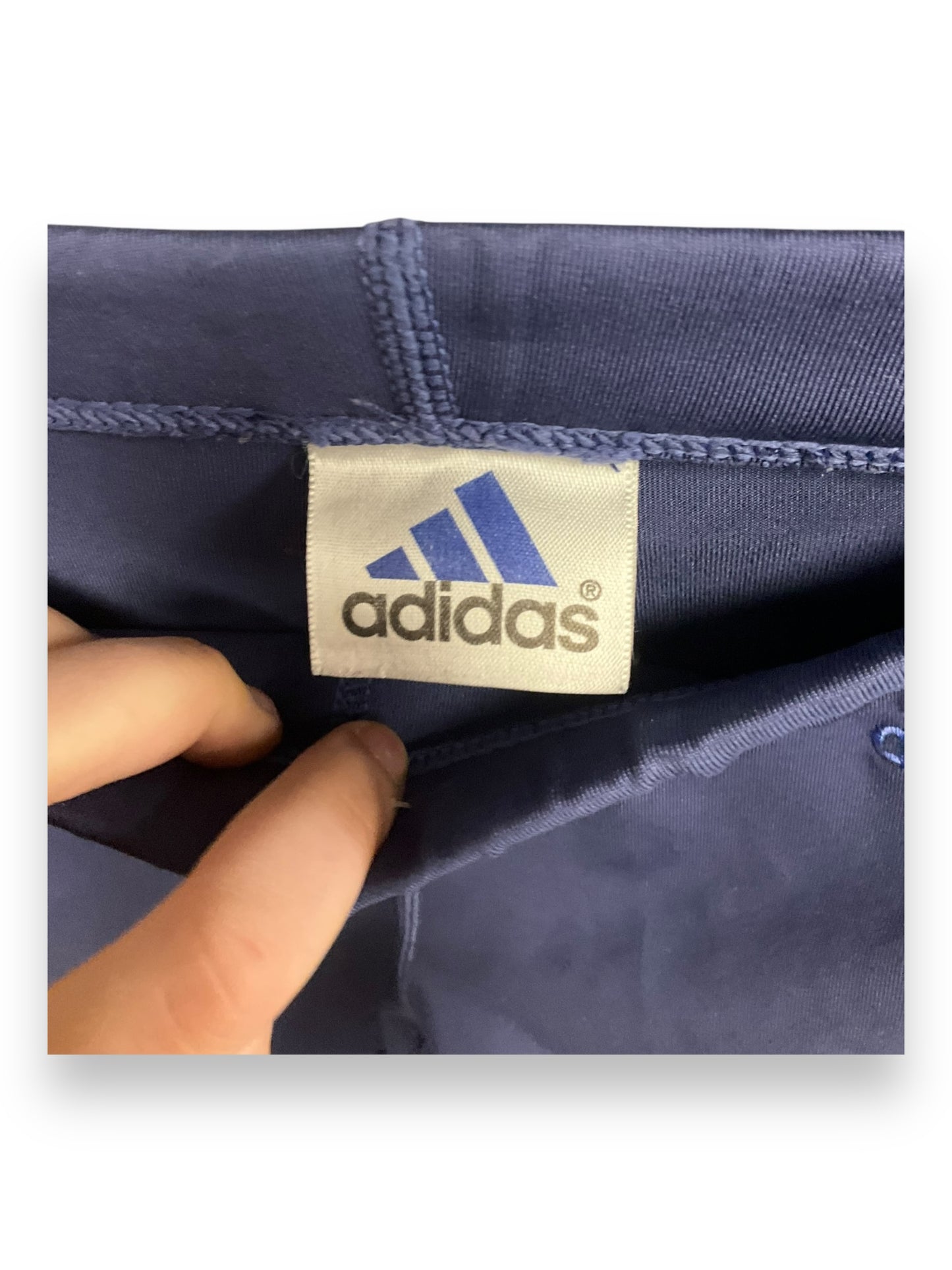 Athletic Leggings By Adidas In Blue, Size: M