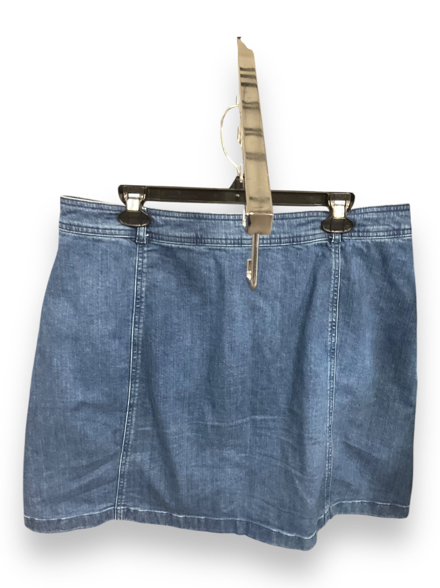 Skirt Mini & Short By Clothes Mentor In Blue Denim, Size: 14