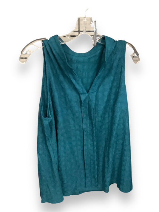 Top Sleeveless By Shein In Teal, Size: 1x