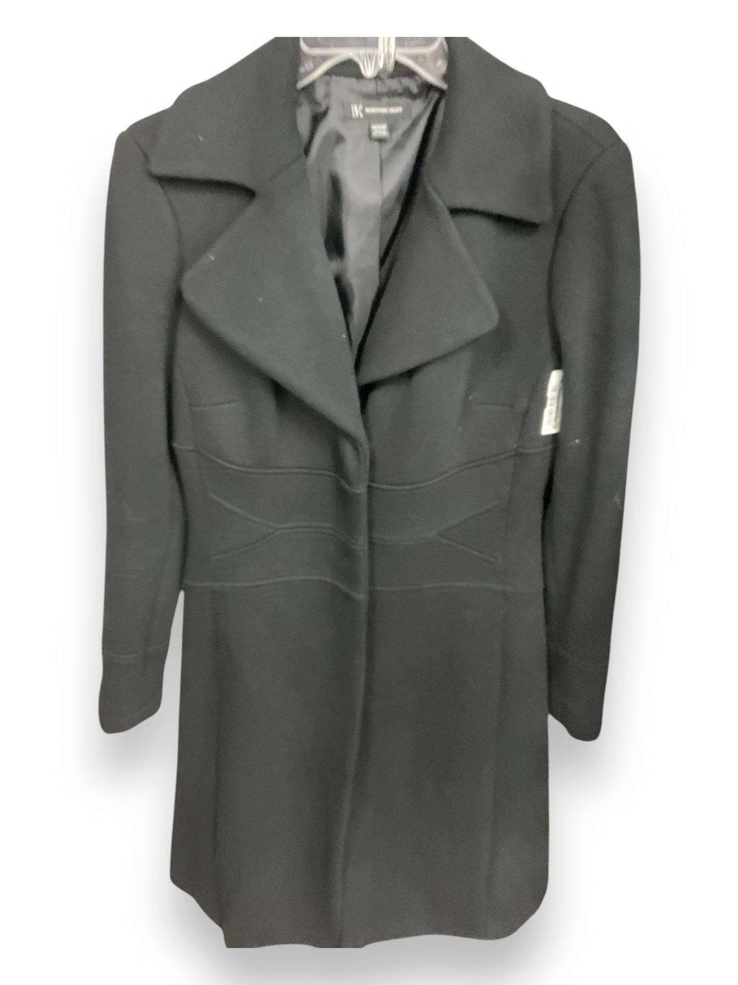 Coat Peacoat By Inc In Black, Size: M